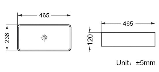 Riviera Countertop 460 Basin