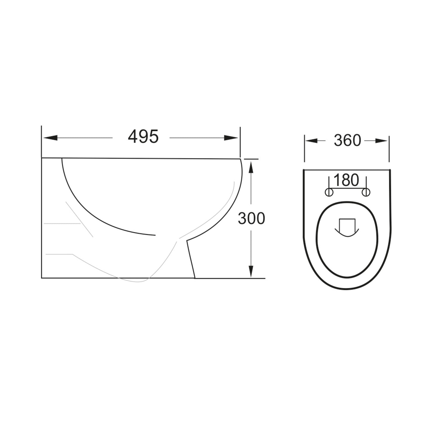 Belini Rimless Wall hung Pan & Soft Seat