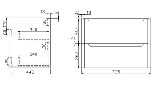 Ella 800 Wall Unit