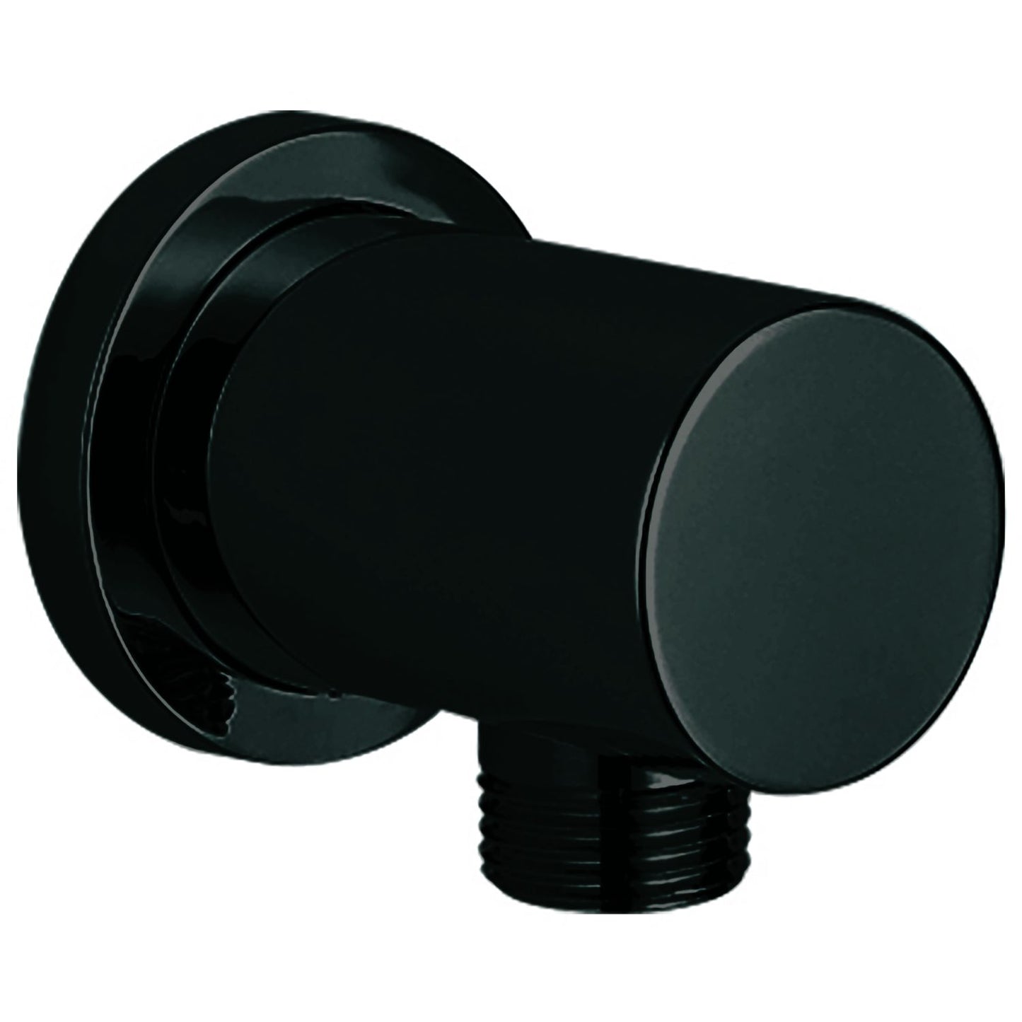 Black Round Outlet Elbow