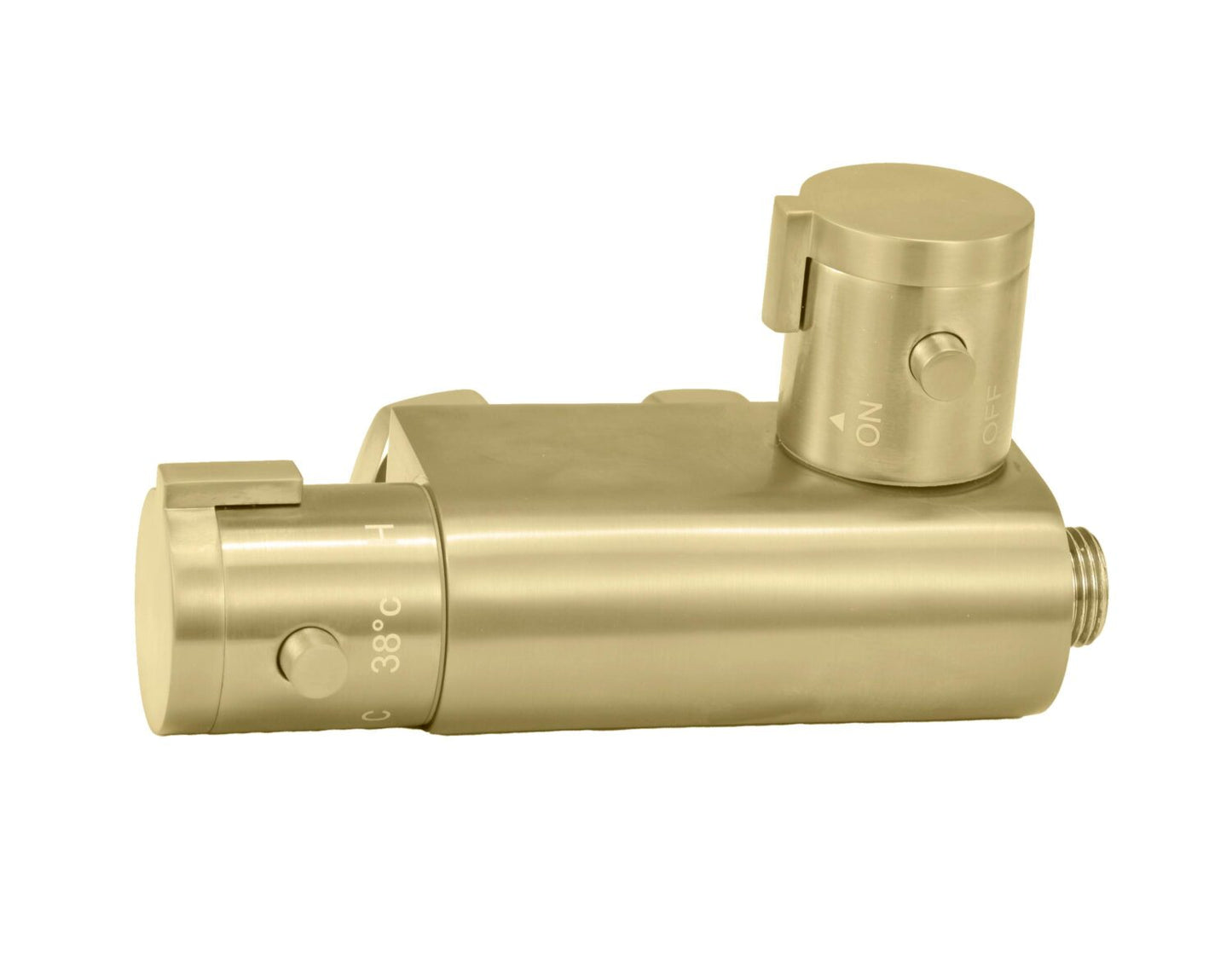Thermostatic Vertical Valve for Douche Brushed Brass