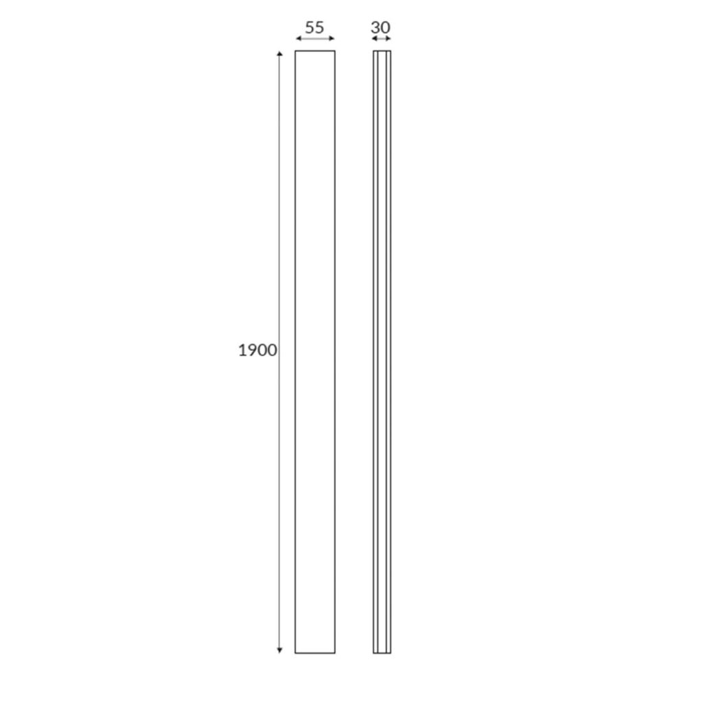 Extension Profile for S6 and S8 Enclosures