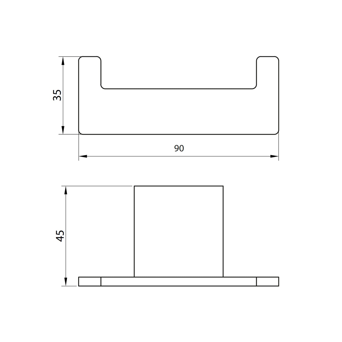 Napoli Robe Hook Gunmetal