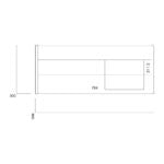 Muro 800 Wall Hung Cabinet