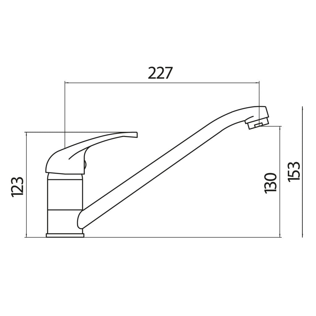 Aruba Kitchen Tap – Brushed Nickel