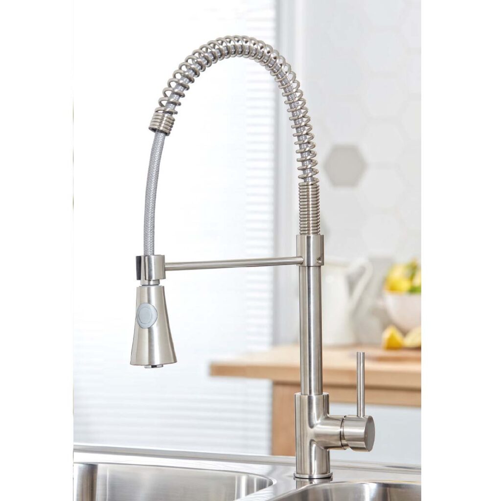 Tirare Kitchen Tap – Brushed Nickel