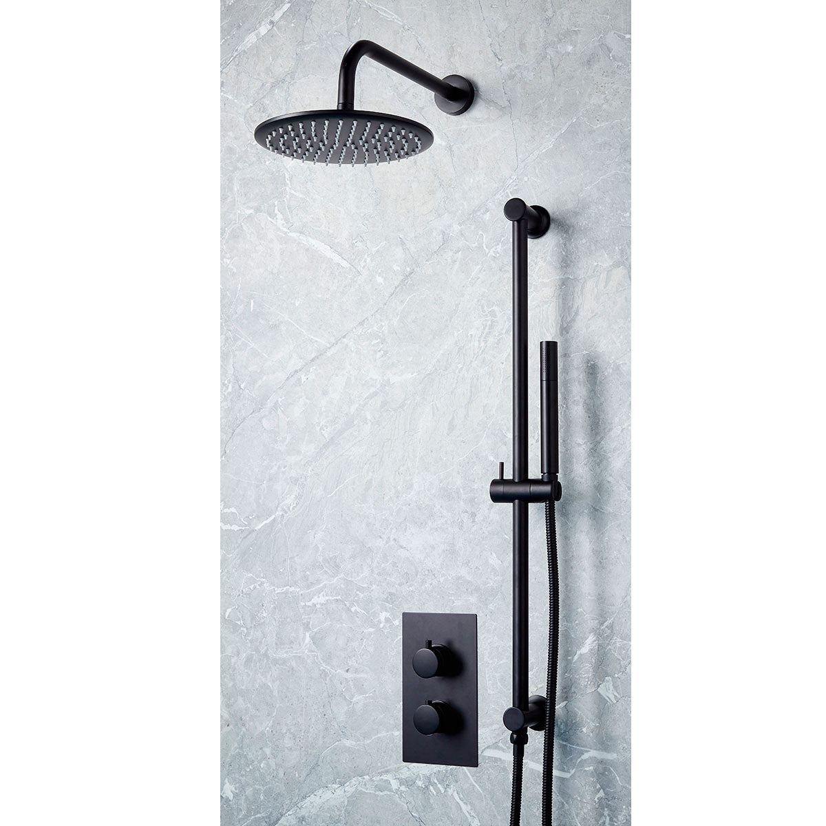 Core Black Round Handle, Head & Handset Riser Kit