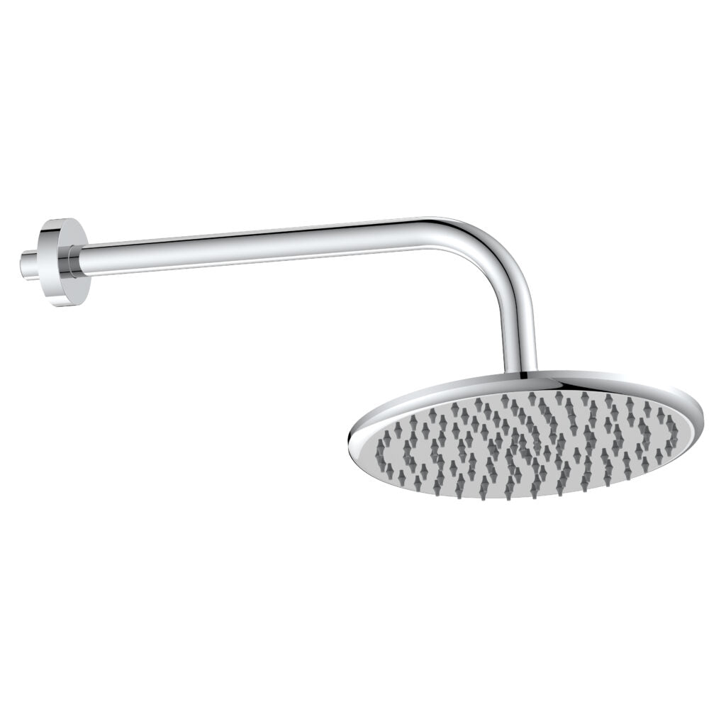 Round Shower Arm & Head Chrome