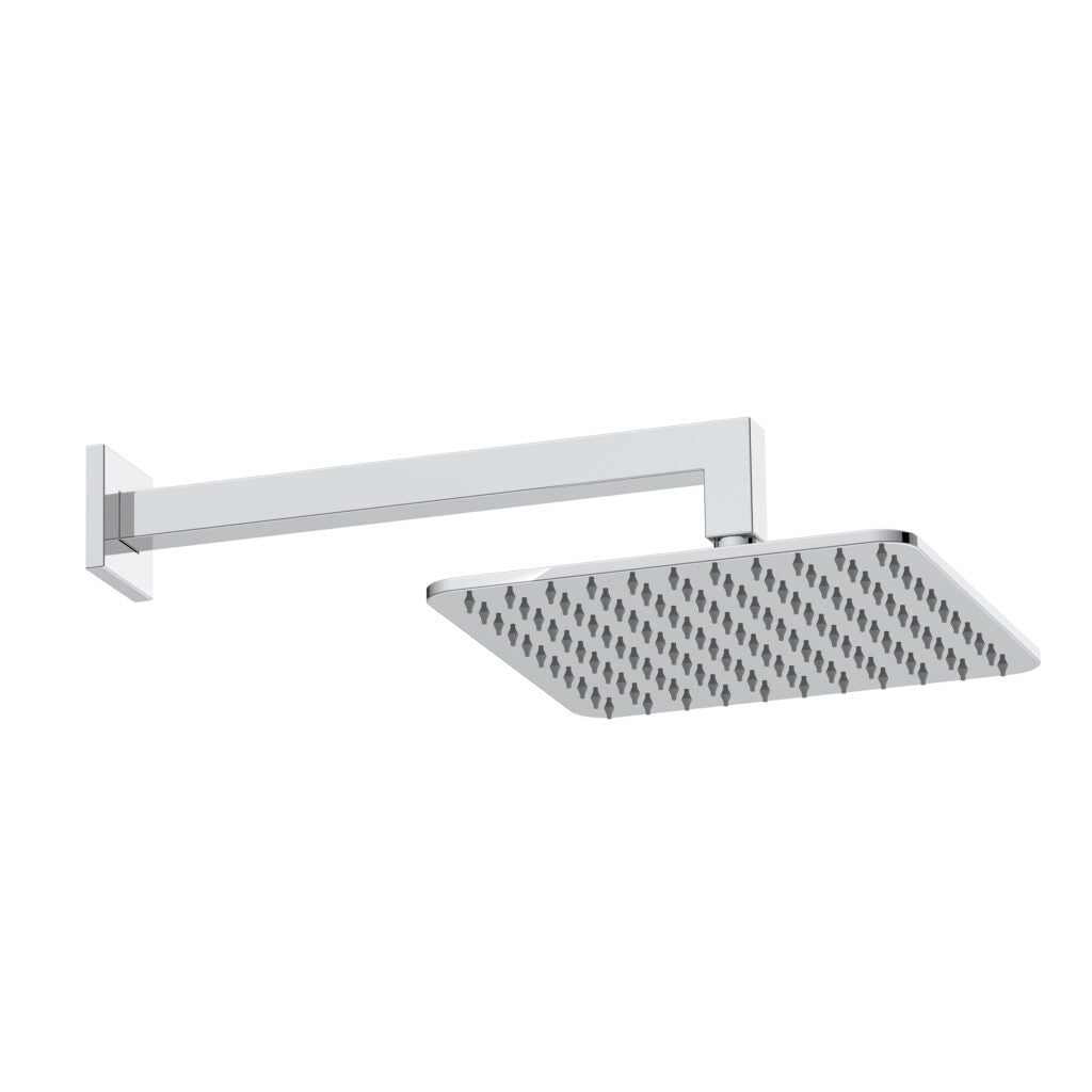 Square Shower Arm & Head Chrome