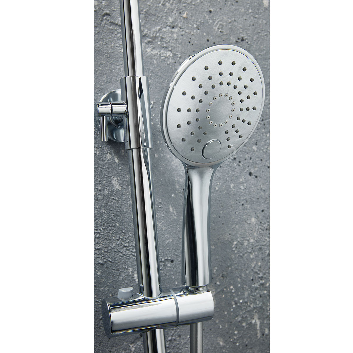 Messi Round Cool Touch Rigid Riser Shower