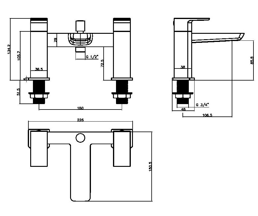 Muro Bath Filler