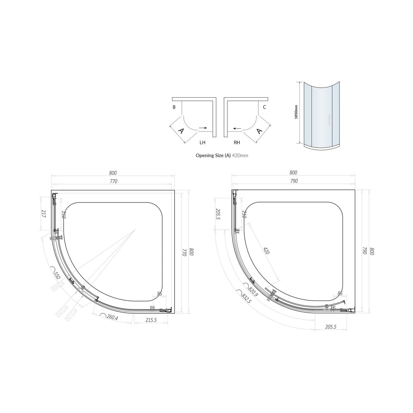 Single Door Quad 800×800