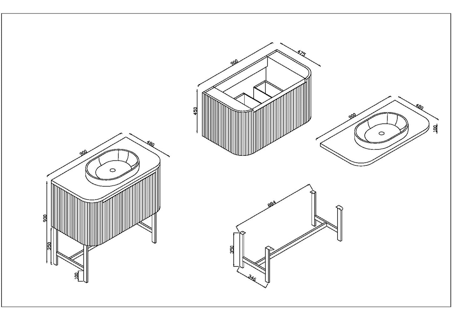 Linea Curve 900 Unit