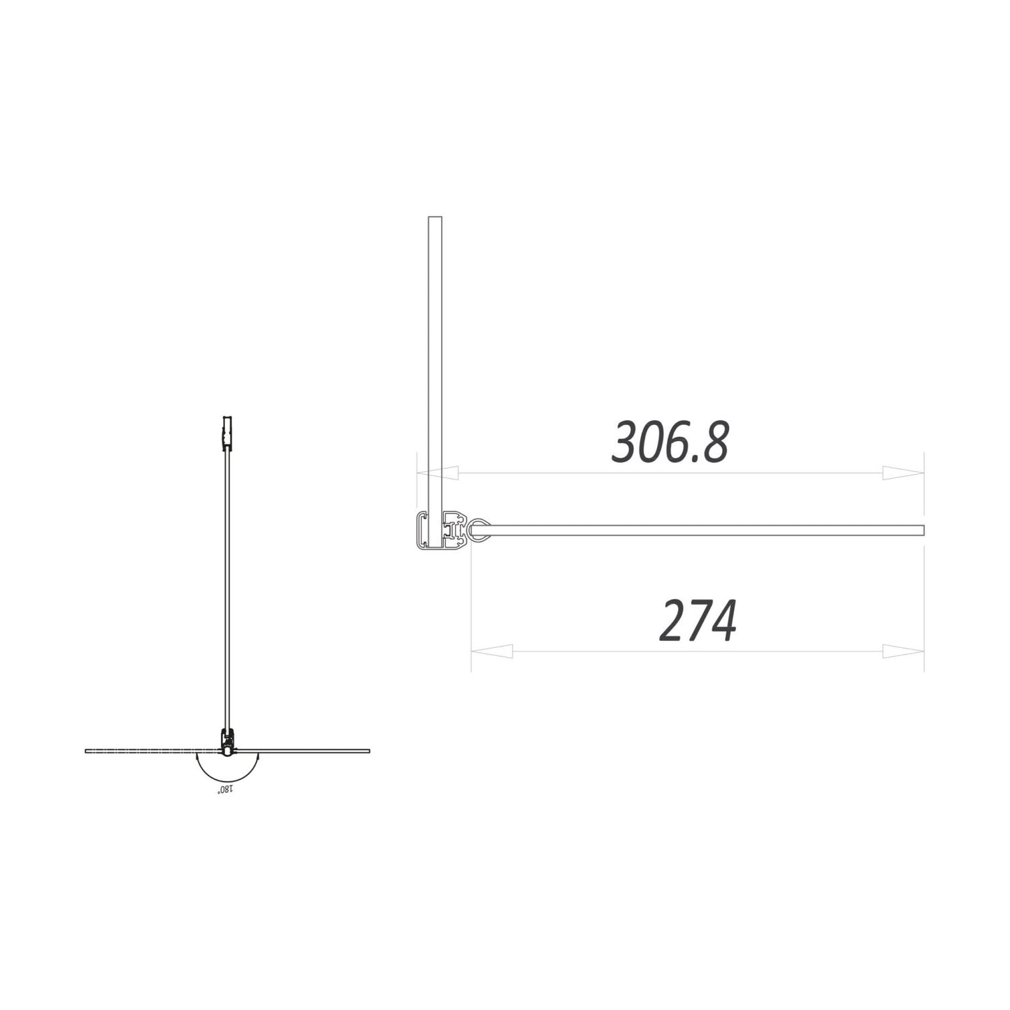 S8 Flipper Brushed Brass Panel Clear Glass