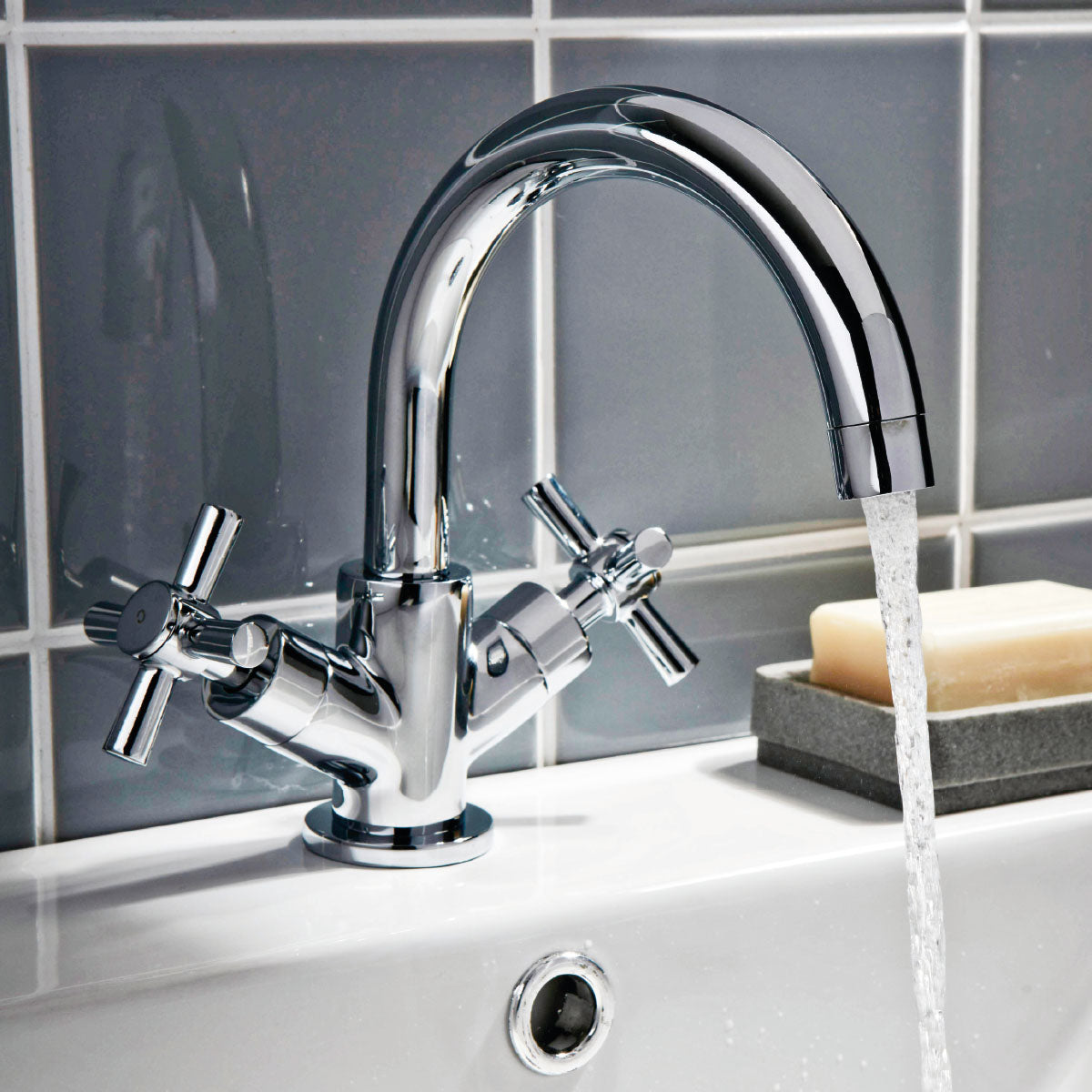 Kross Mono Basin Mixer with Push Waste