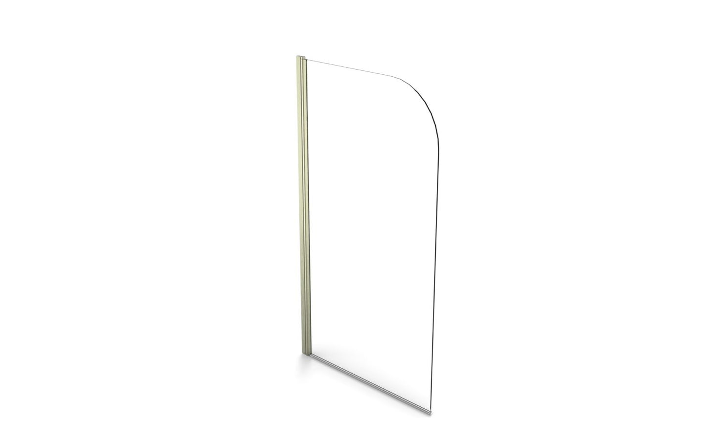 RADIUS EDGE 6MM THICK BATH SCREEN