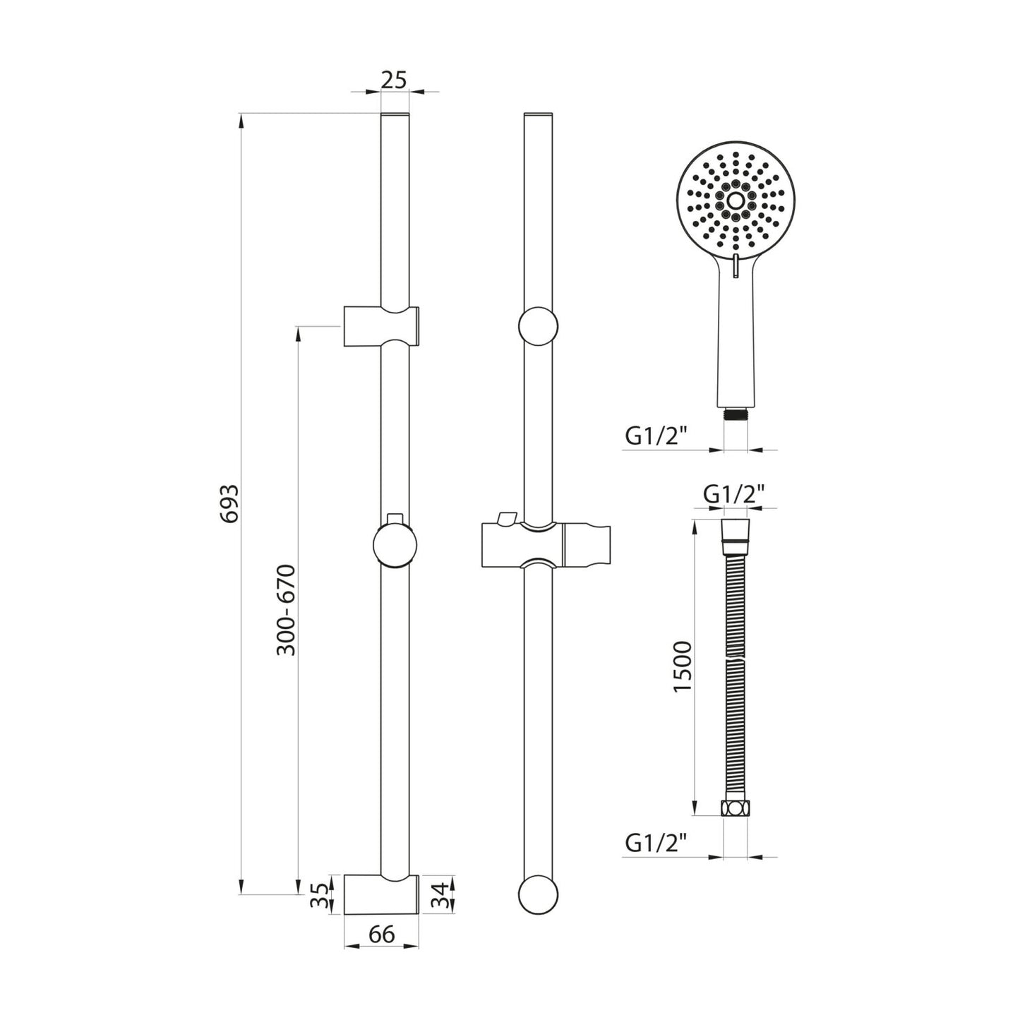 Middleton Slide Rail Kit